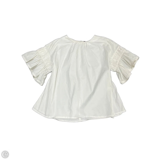 Top Short Sleeve By Strut & Bolt In White, Size: L