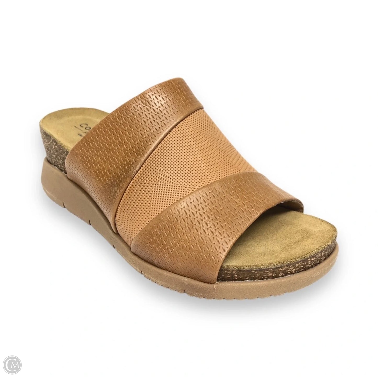 Sandals Heels Platform By Comfortiva In Brown, Size: 6.5