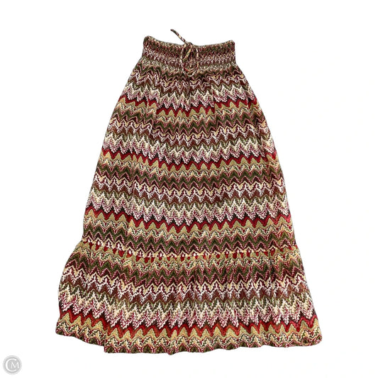 Skirt Maxi By World Market In Multi-colored, Size: S