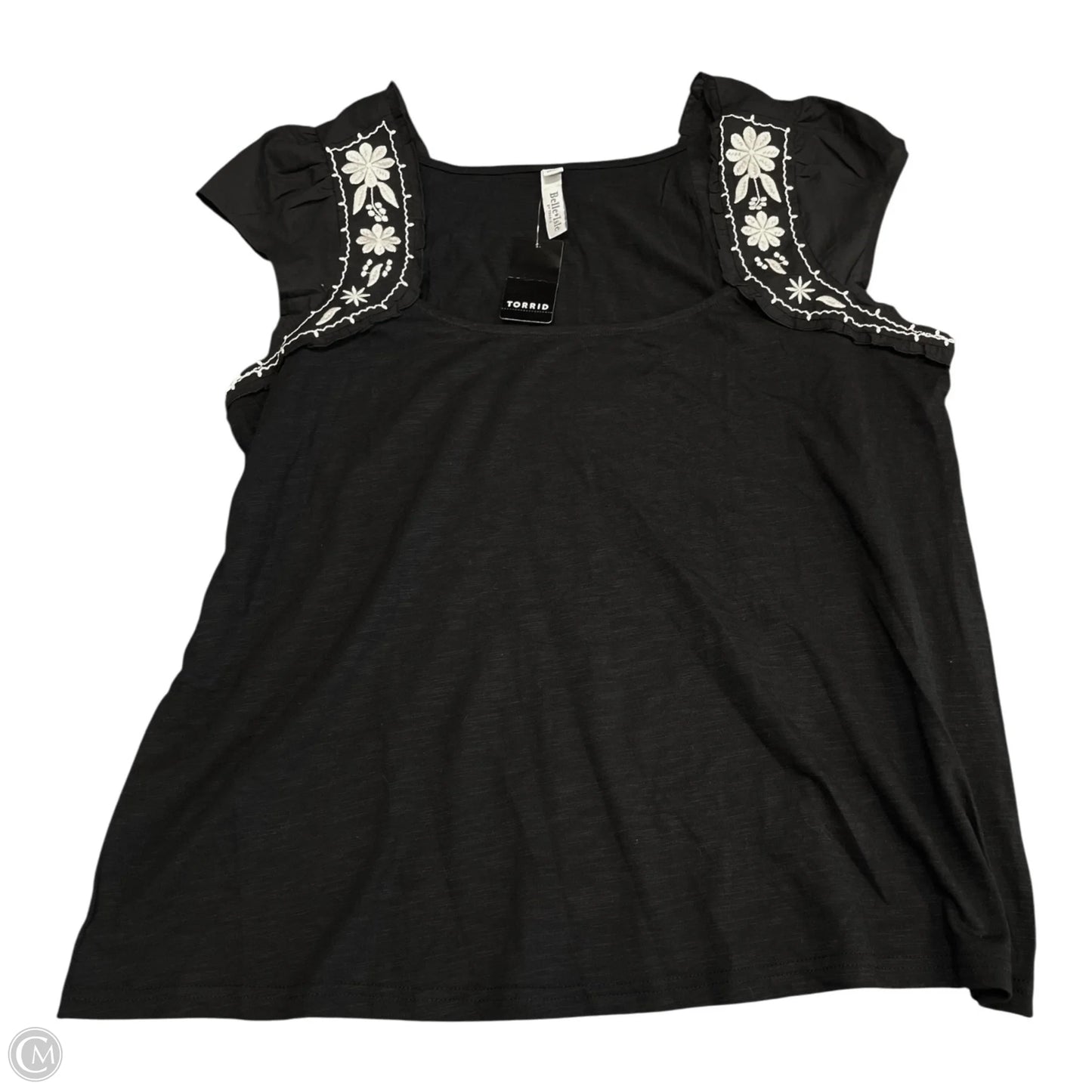 Top Short Sleeve By Torrid In Black, Size: M