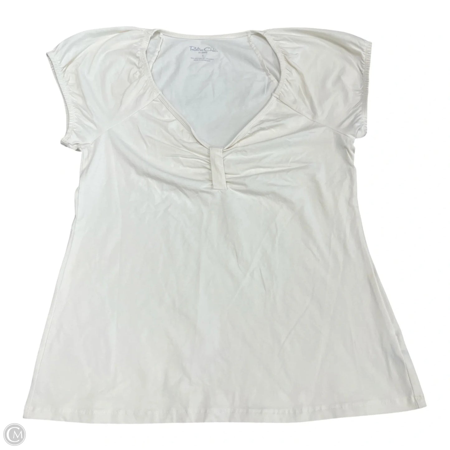 Top Short Sleeve By Torrid In Cream, Size: 1x