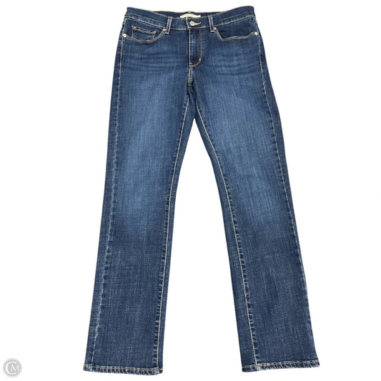 Jeans Straight By Levis In Blue, Size: 8