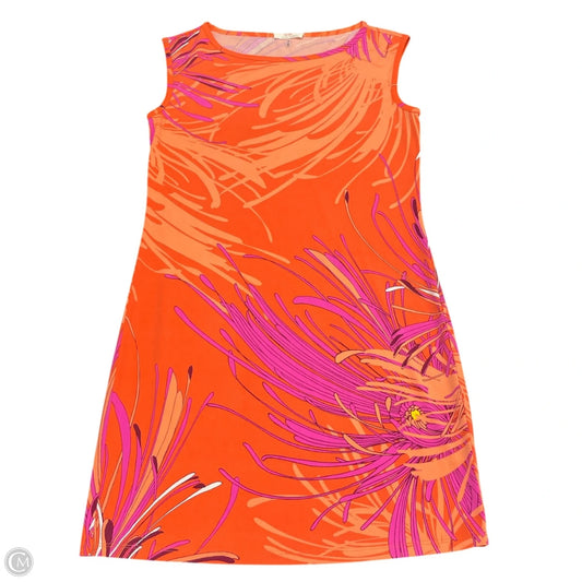 Dress Casual Short By Trina By Trina Turk In Orange, Size: S