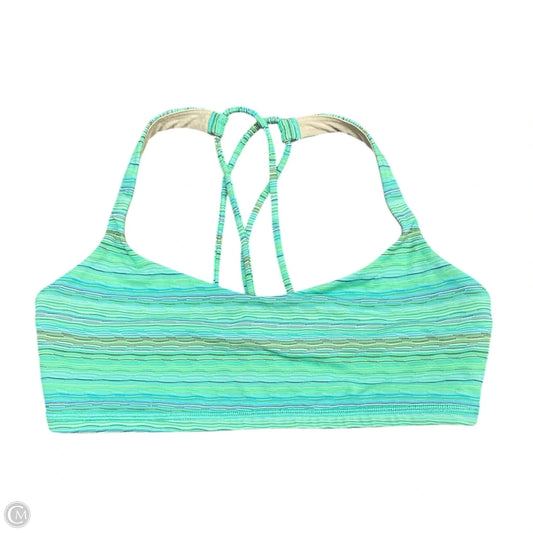 Athletic Bra By Lululemon In Blue & Green, Size: S