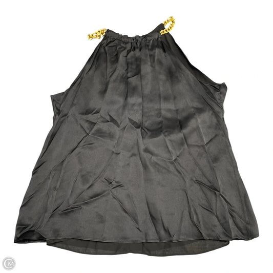 Top Sleeveless By Tahari In Black, Size: L