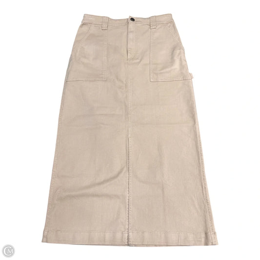 Skirt Midi By Loft In Beige, Size: 4