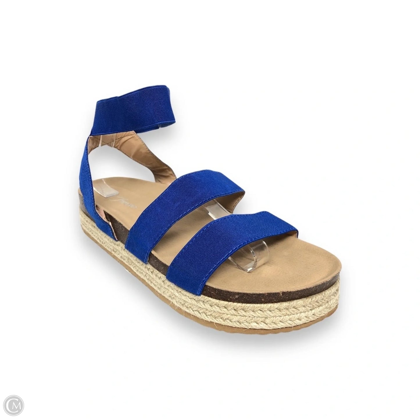 Sandals Flats By Forever In Blue, Size: 10
