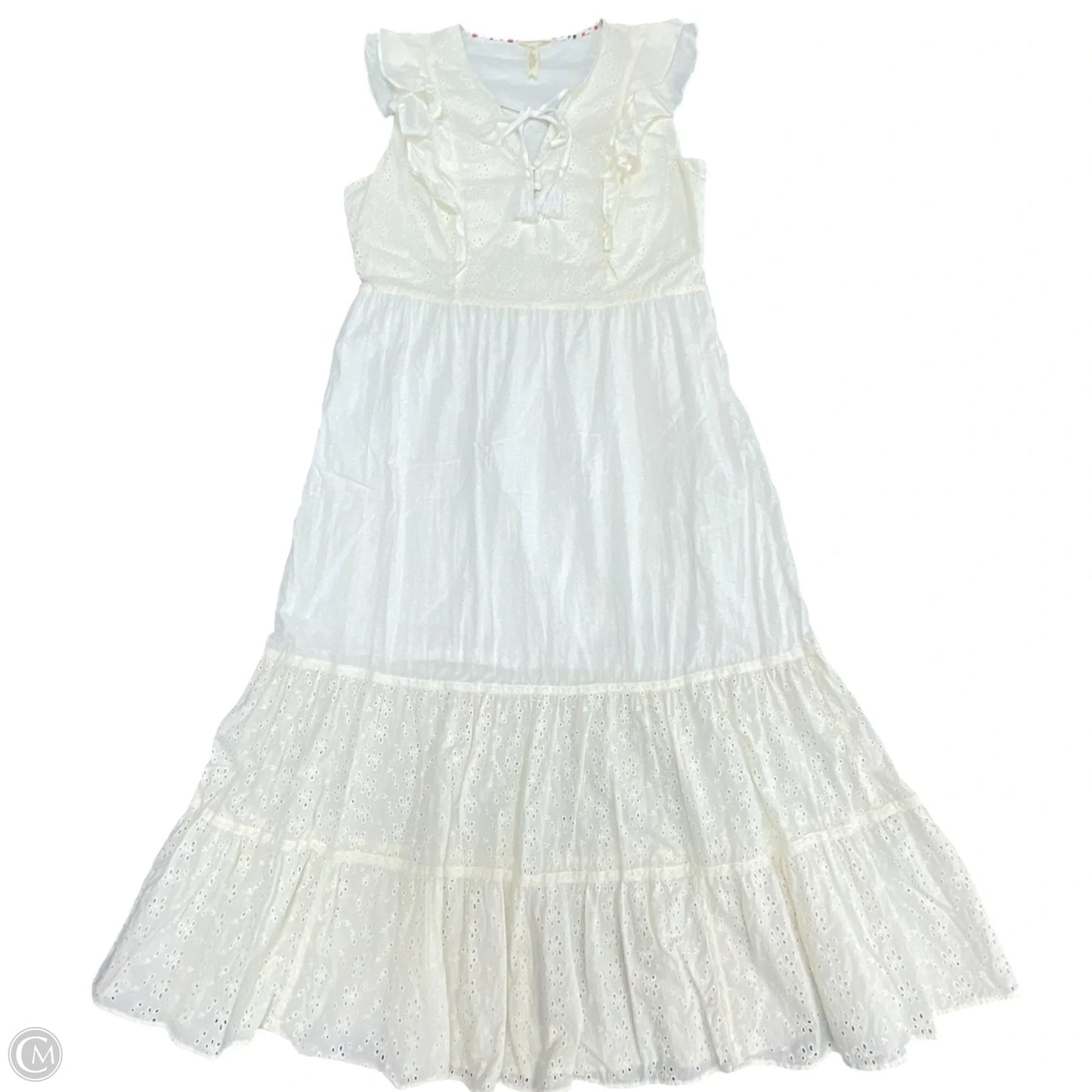 Dress Casual Maxi By Matilda Jane In Cream, Size: L