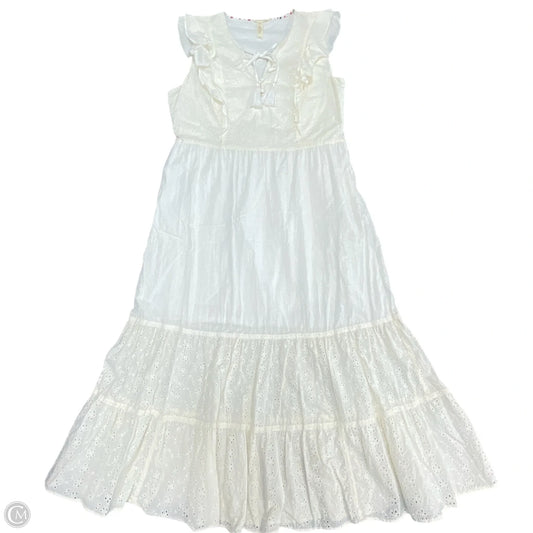 Dress Casual Maxi By Matilda Jane In Cream, Size: L
