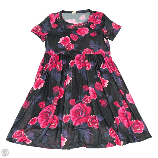 Dress Casual Short By Clothes Mentor In Black & Pink, Size: S