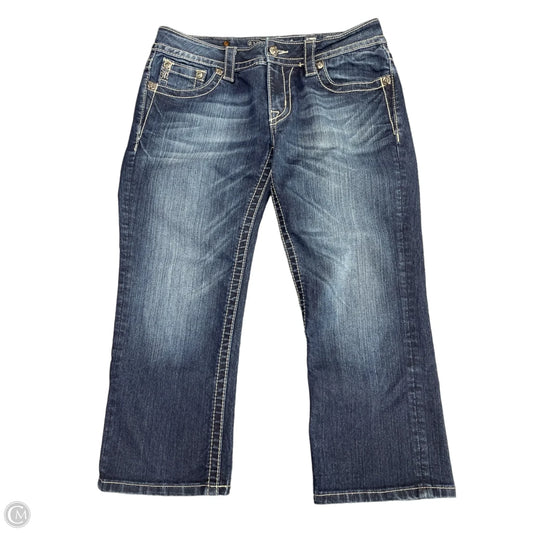 Jeans Cropped By Miss Me In Blue, Size: 10