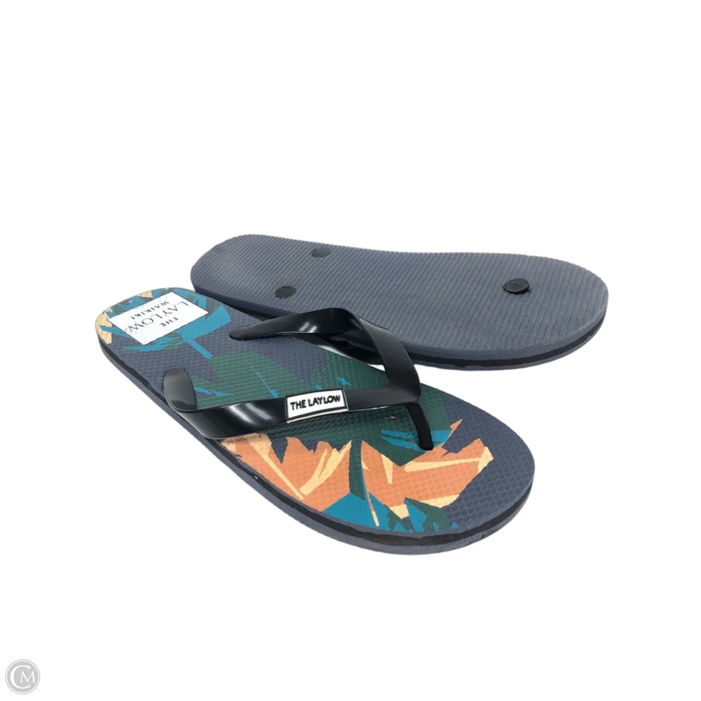 Sandals Flip Flops By Clothes Mentor In Navy, Size: 10