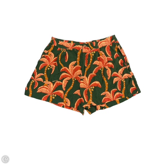 Shorts By Farm Rio In Green & Orange, Size: M