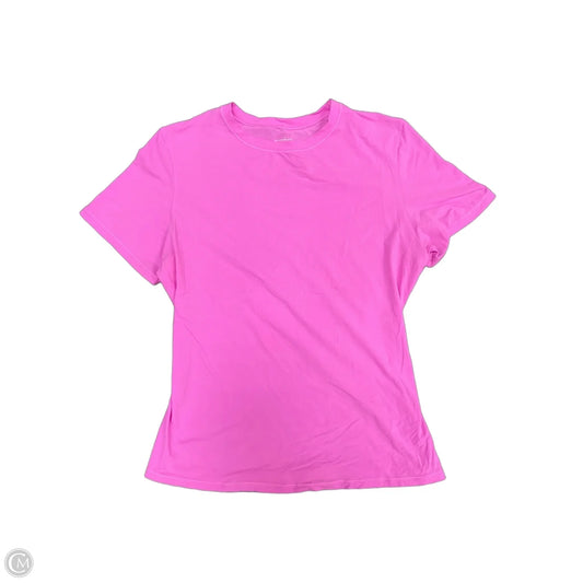 Top Short Sleeve By Skims In Pink, Size: M