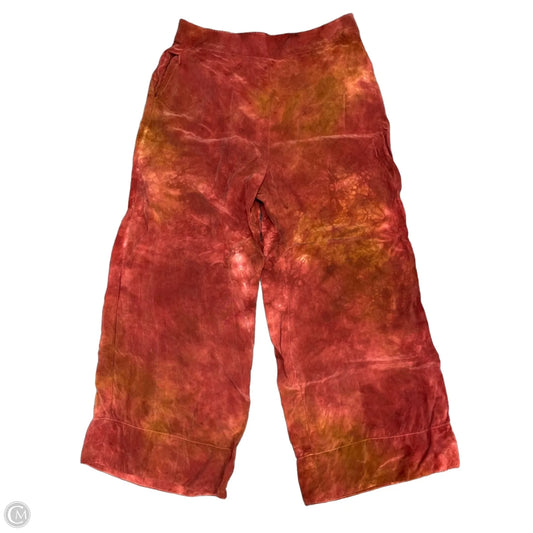 Pants Cropped By Johnny Was In Orange & Red, Size: M