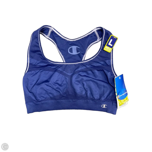 Athletic Bra By Champion In Blue, Size: L