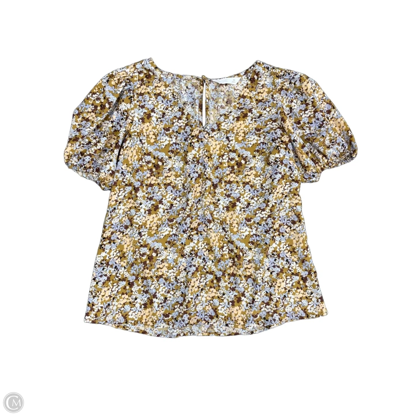 Top Short Sleeve By Lc Lauren Conrad In Brown, Size: Xs