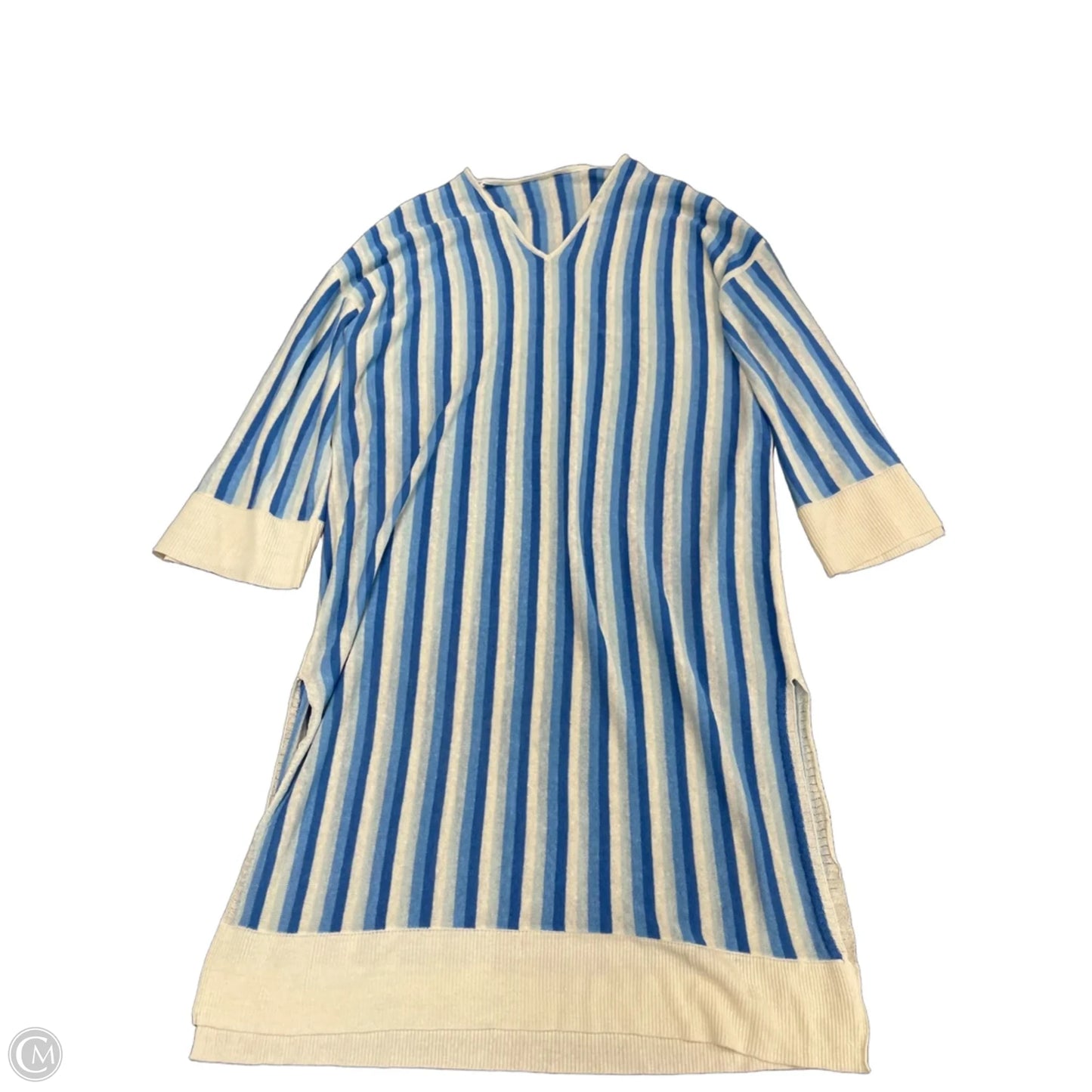 Dress Casual Midi By Clothes Mentor In Blue, Size: Xl