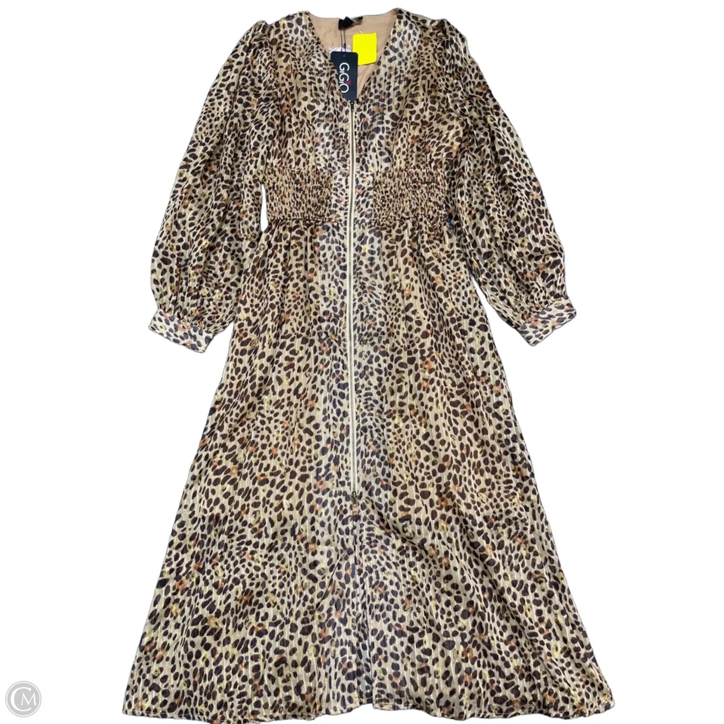 Dress Casual Midi By Gigio In Leopard Print, Size: S