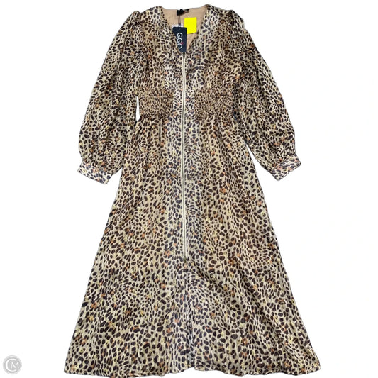 Dress Casual Midi By Gigio In Leopard Print, Size: S