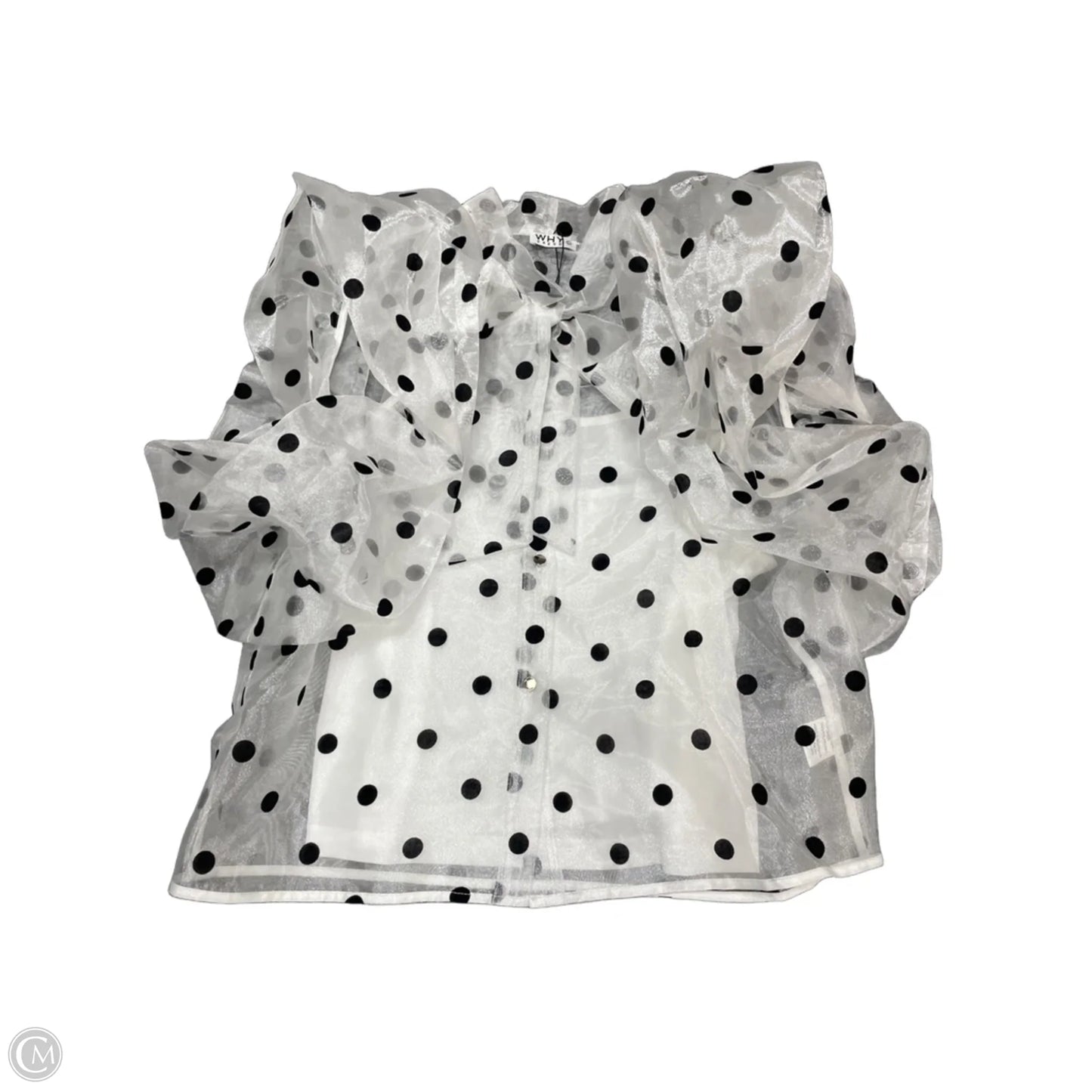 Top 3/4 Sleeve By Easel In Black, Size: L