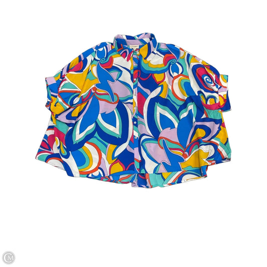 Top Short Sleeve By Eesome In Multi-colored, Size: S