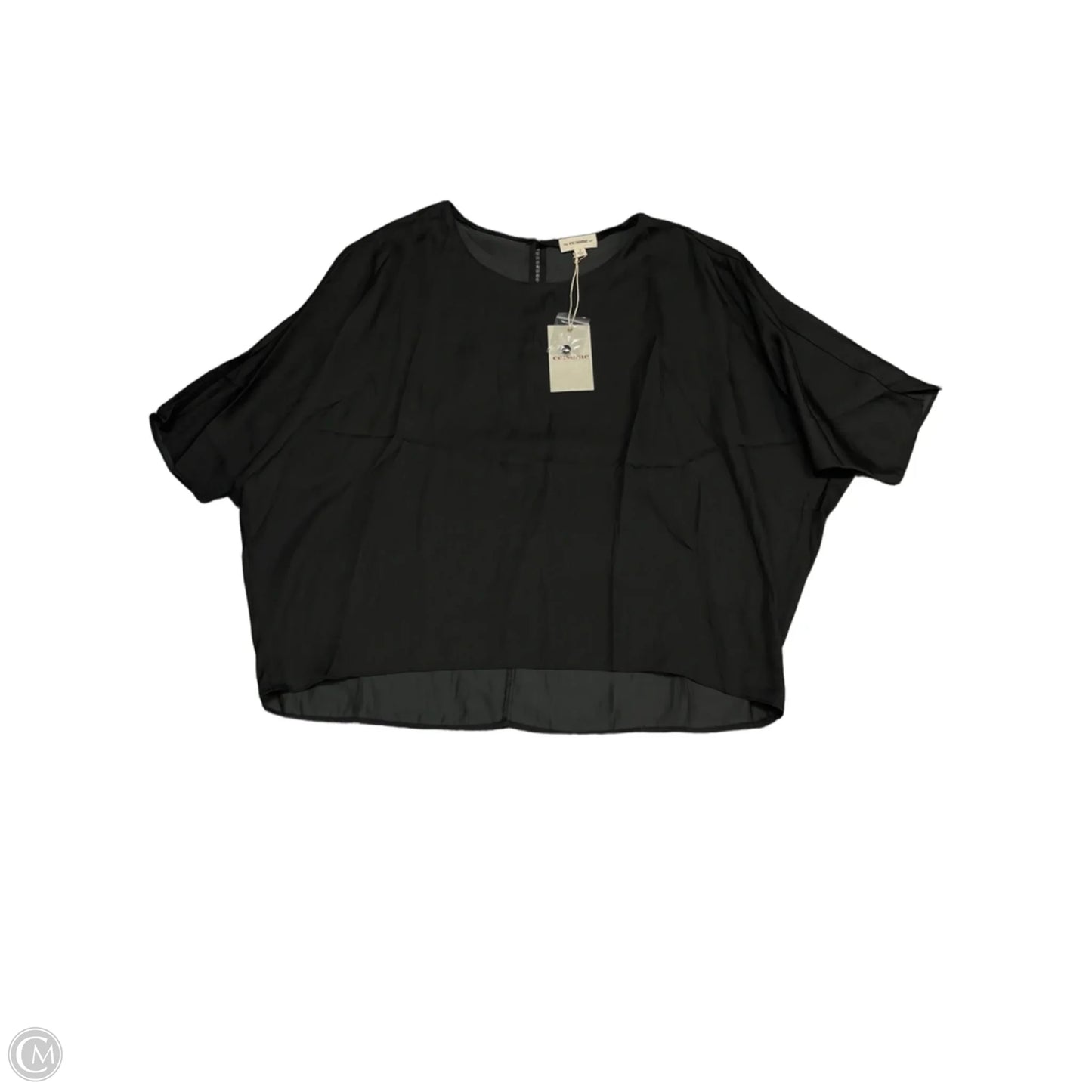 Top Short Sleeve By Ee Some In Black, Size: S