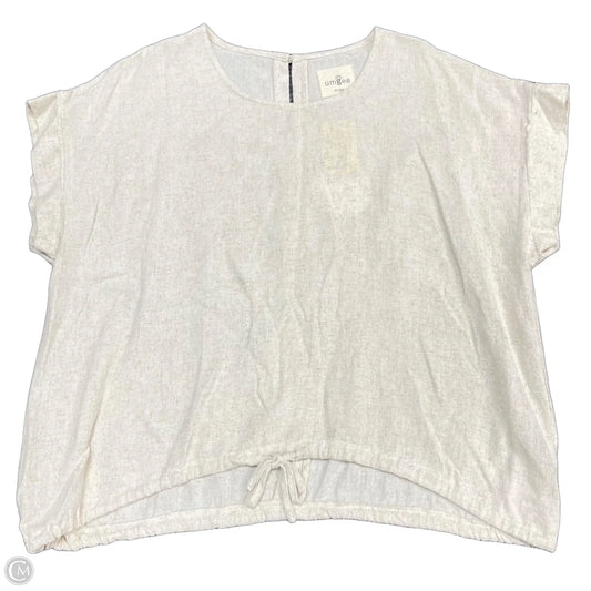 Top Short Sleeve By Umgee In Beige, Size: L