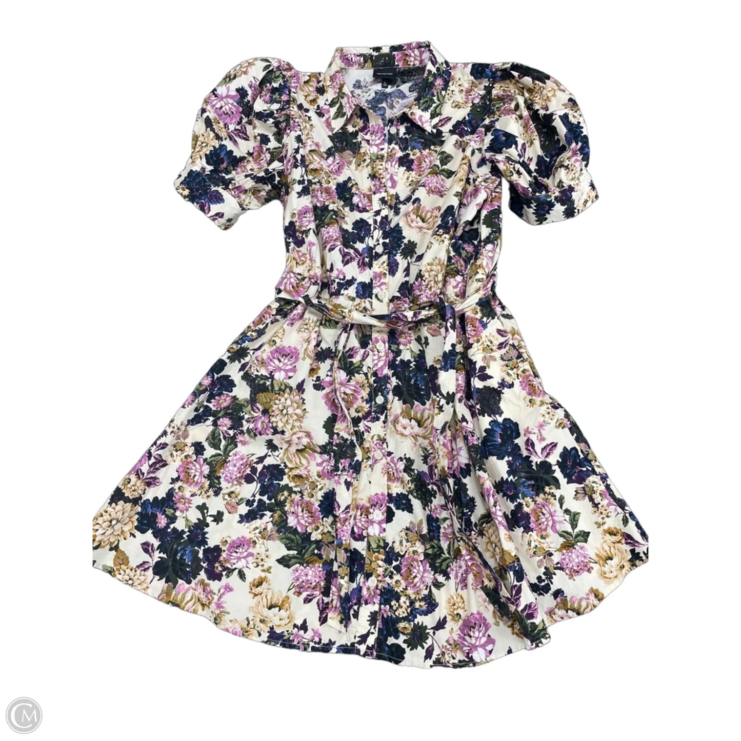 Dress Casual Short By Who What Wear In Floral Print, Size: L