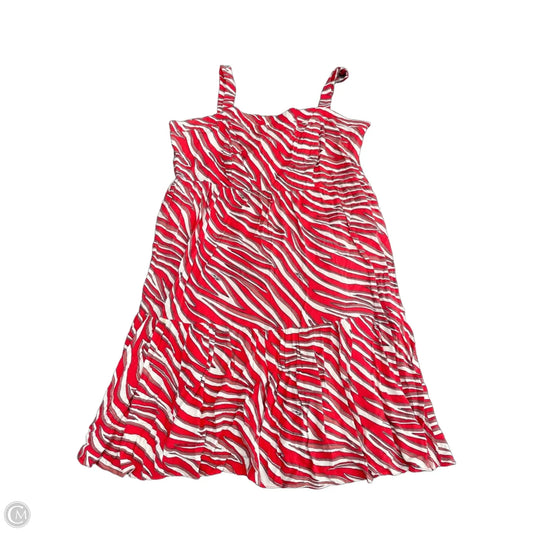 Dress Casual Short By Michael By Michael Kors In Red & White, Size: 2x