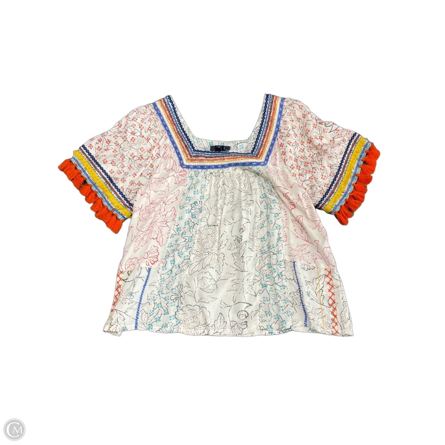 Top Short Sleeve By Maeve In Cream, Size: Xs