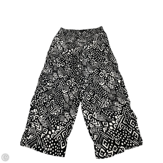 Pants Linen By Tahari In Black & White, Size: M