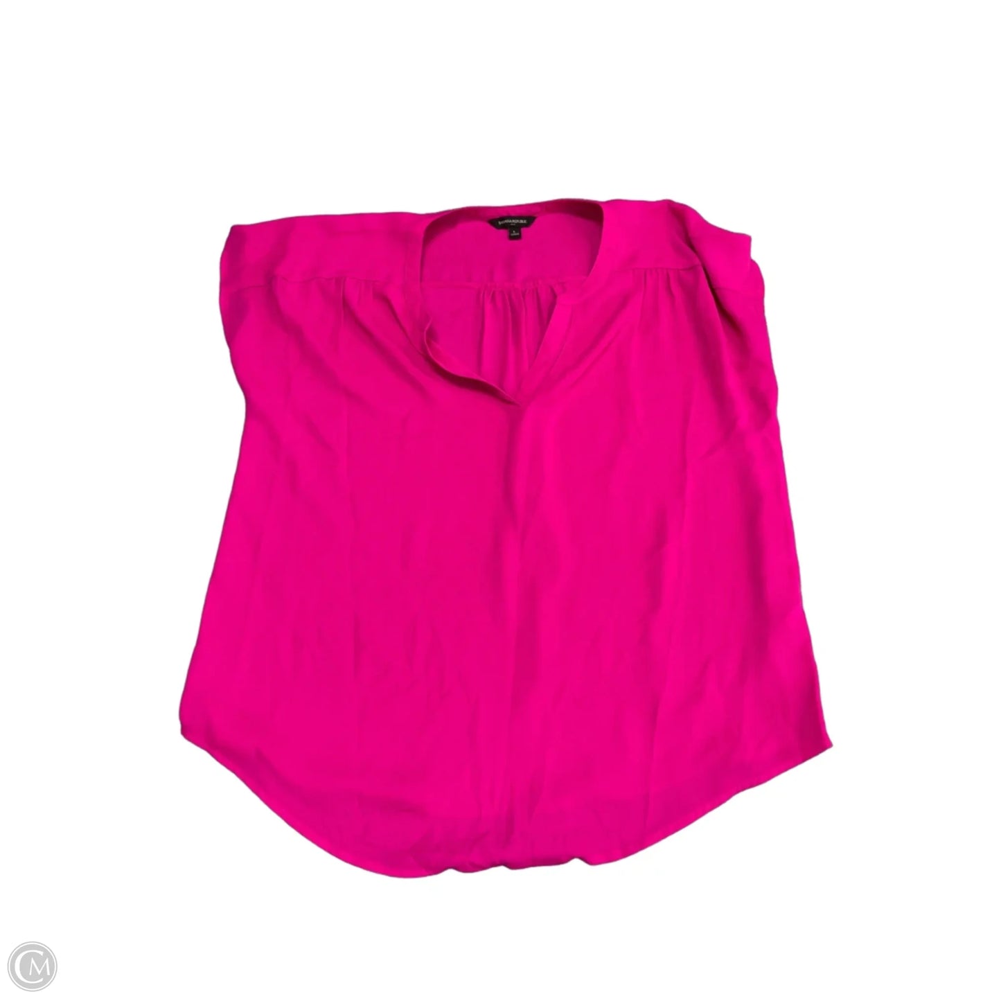 Top Short Sleeve By Banana Republic In Pink, Size: L