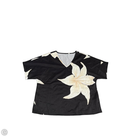 Top Short Sleeve By Shein In Black, Size: M