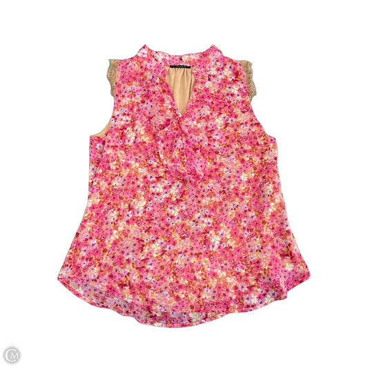 Top Short Sleeve By Tahari In Pink, Size: L