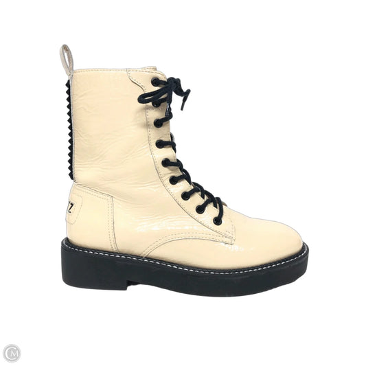 Boots Combat By Schutz In Cream, Size: 7.5