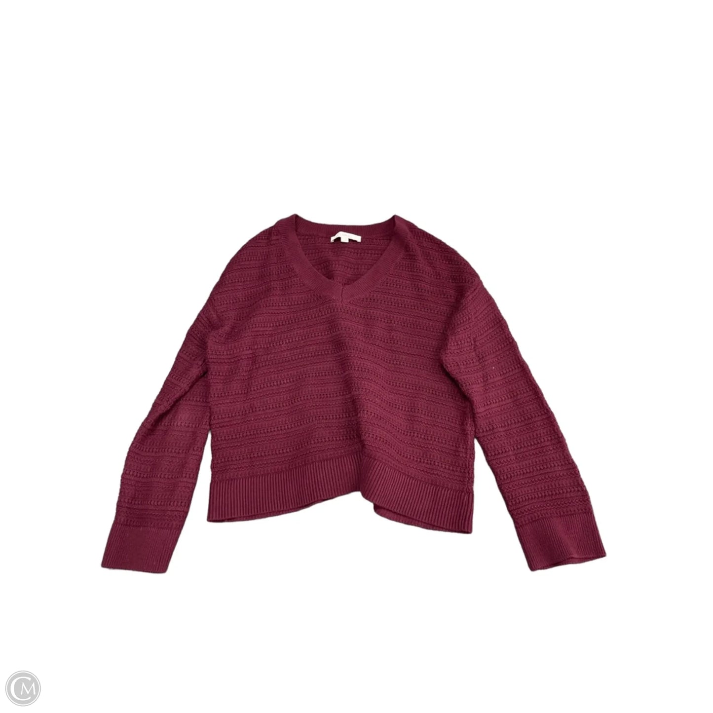 Sweater By Loft In Maroon, Size: L