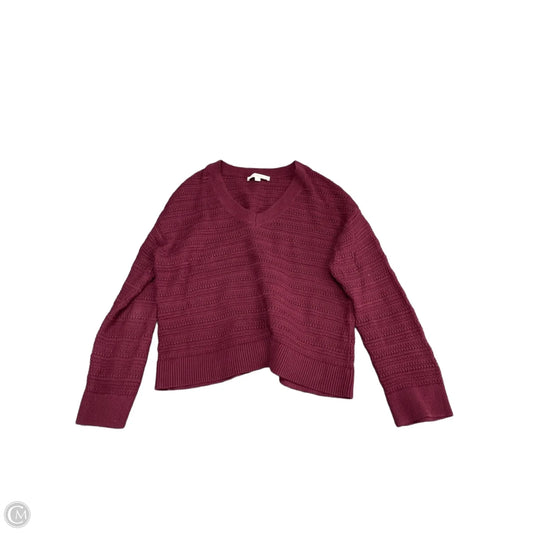 Sweater By Loft In Maroon, Size: L