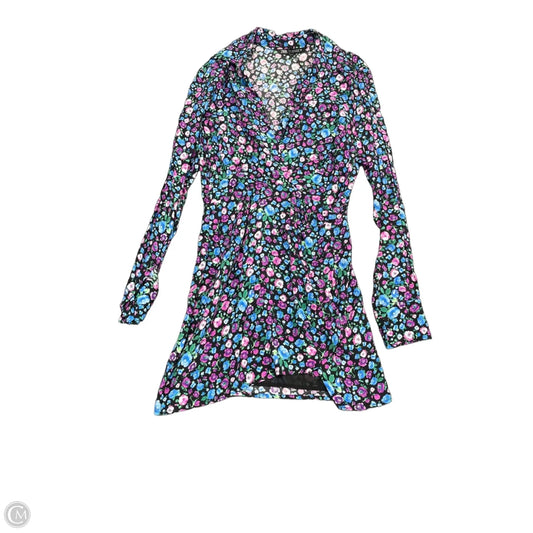 Dress Casual Short By Zara In Blue & Purple, Size: Xs