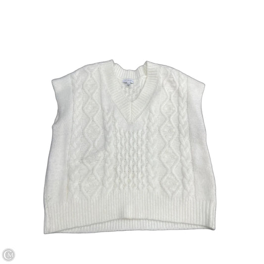 Vest Sweater By Lucy Paris In White, Size: S