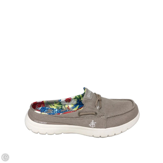 Shoes Flats By Skechers In Beige, Size: 7.5