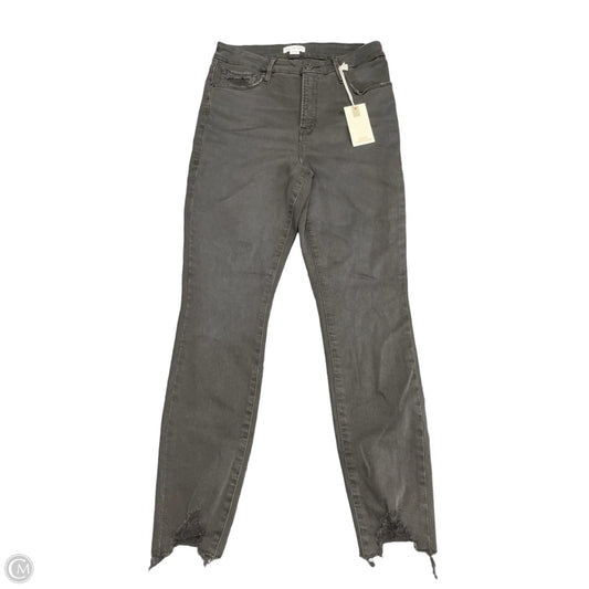 Jeans Cropped By Good American In Grey, Size: 8