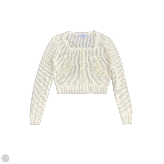 Sweater Cardigan By Celebrity Pink In Cream, Size: S