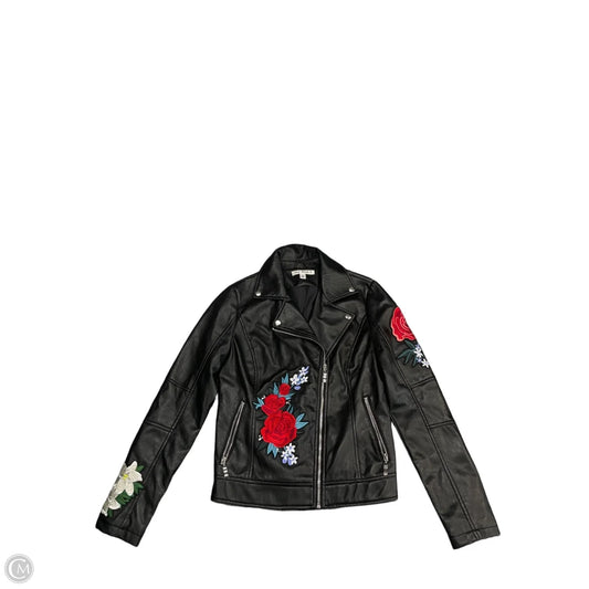 Jacket Moto By Say What In Black, Size: M