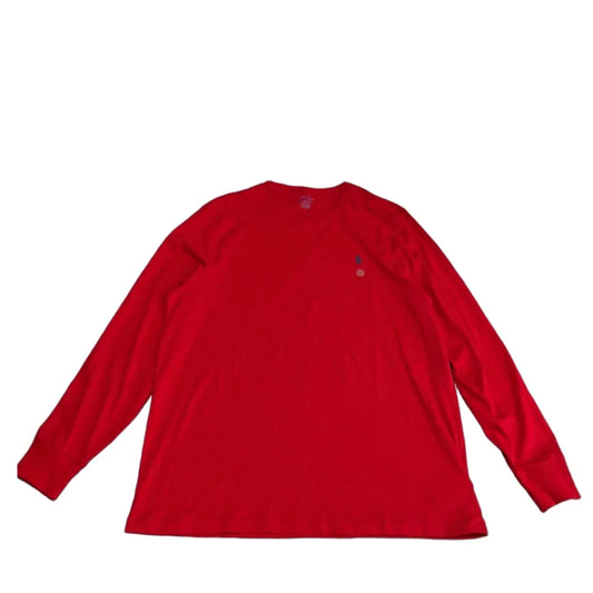 Top Long Sleeve By Polo Ralph Lauren In Red, Size: Xl
