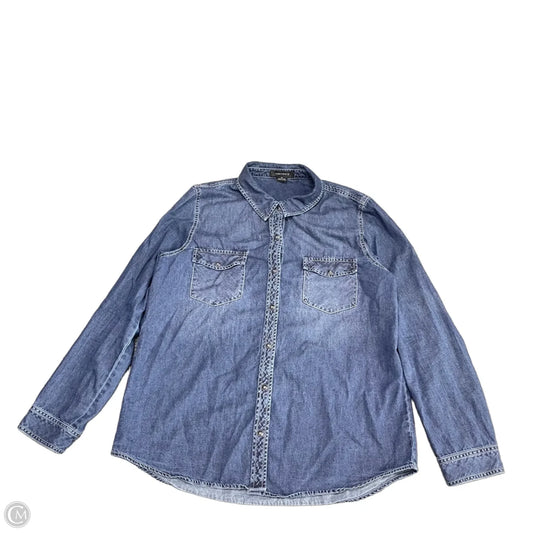 Top Long Sleeve By Sanctuary In Blue, Size: Xl