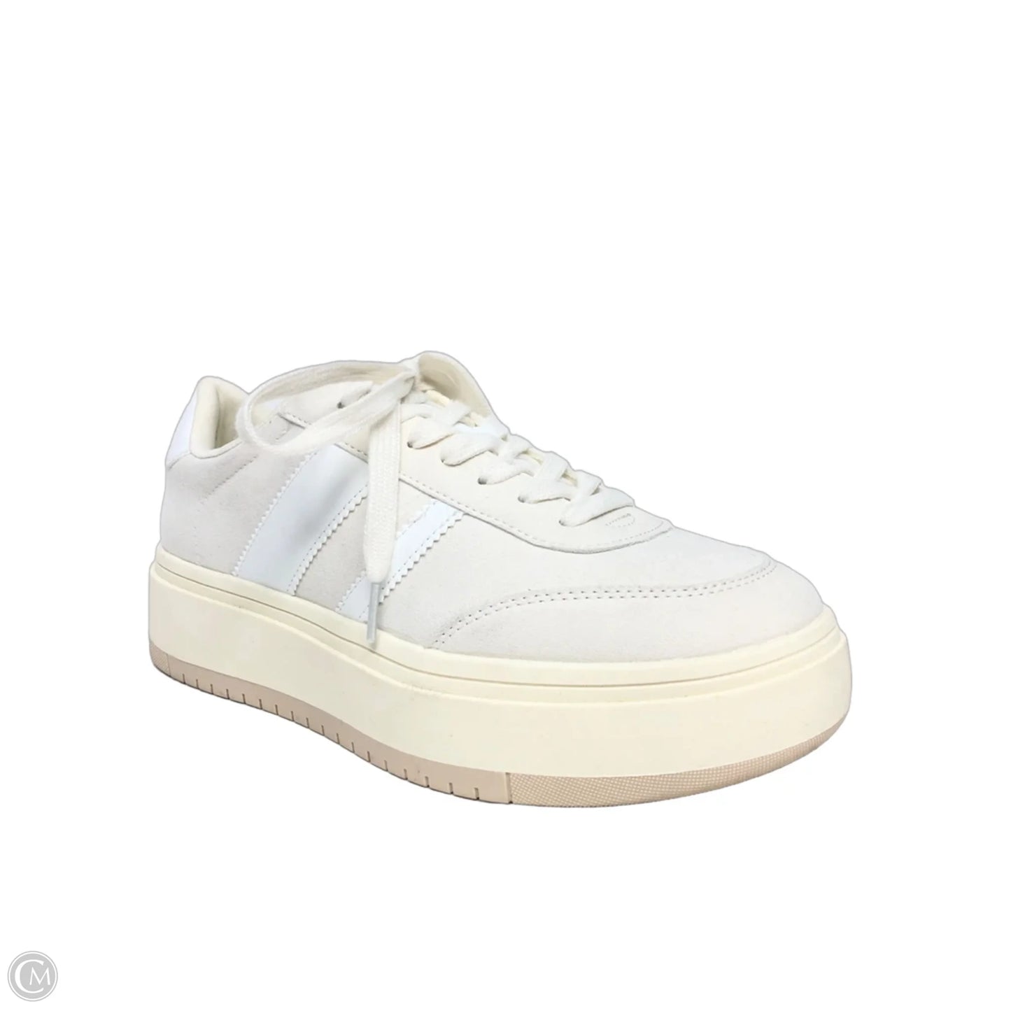Shoes Sneakers Platform By Clothes Mentor In Cream, Size: 9