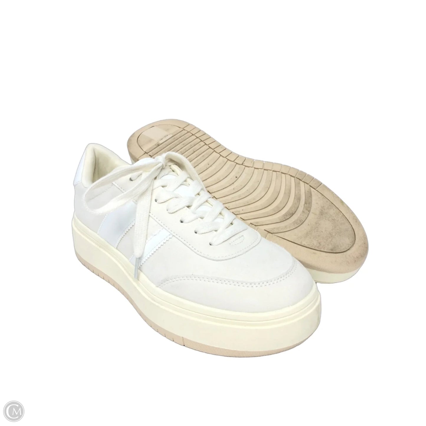 Shoes Sneakers Platform By Clothes Mentor In Cream, Size: 9