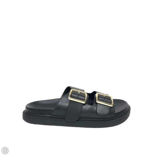 Sandals Heels Platform By Banana Republic In Black, Size: 8