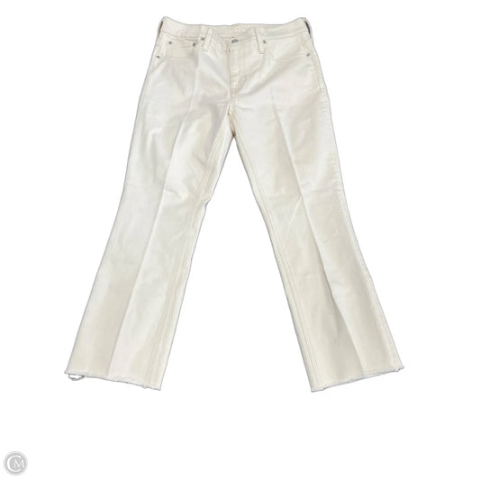 Jeans Cropped By J. Crew In Cream, Size: 6